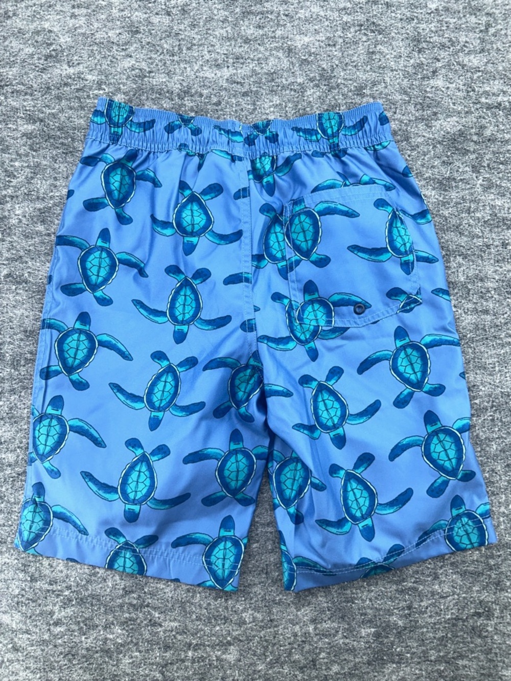 Tea Boys  Size 12 Collection Blue and Teal Turtle Swim Shorts Full Lenght Trunk - Picture 4 of 5